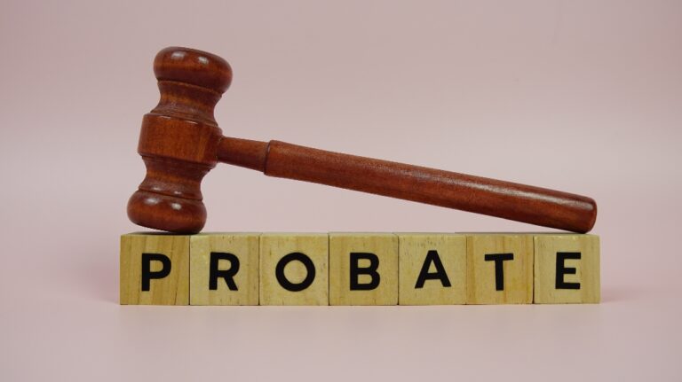 word probate from wooden cubes